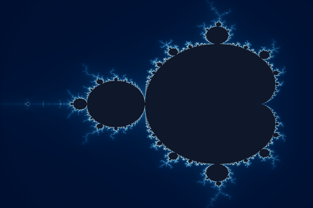 Ejemplo de imagen generada del conjunto de Mandelbrot