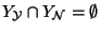 $Y_{\cal Y}\cap Y_{\cal N}=\emptyset$