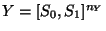 $Y=[S_0,S_1]^{n_Y}$