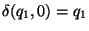 $\delta(q_1,0)=q_1$